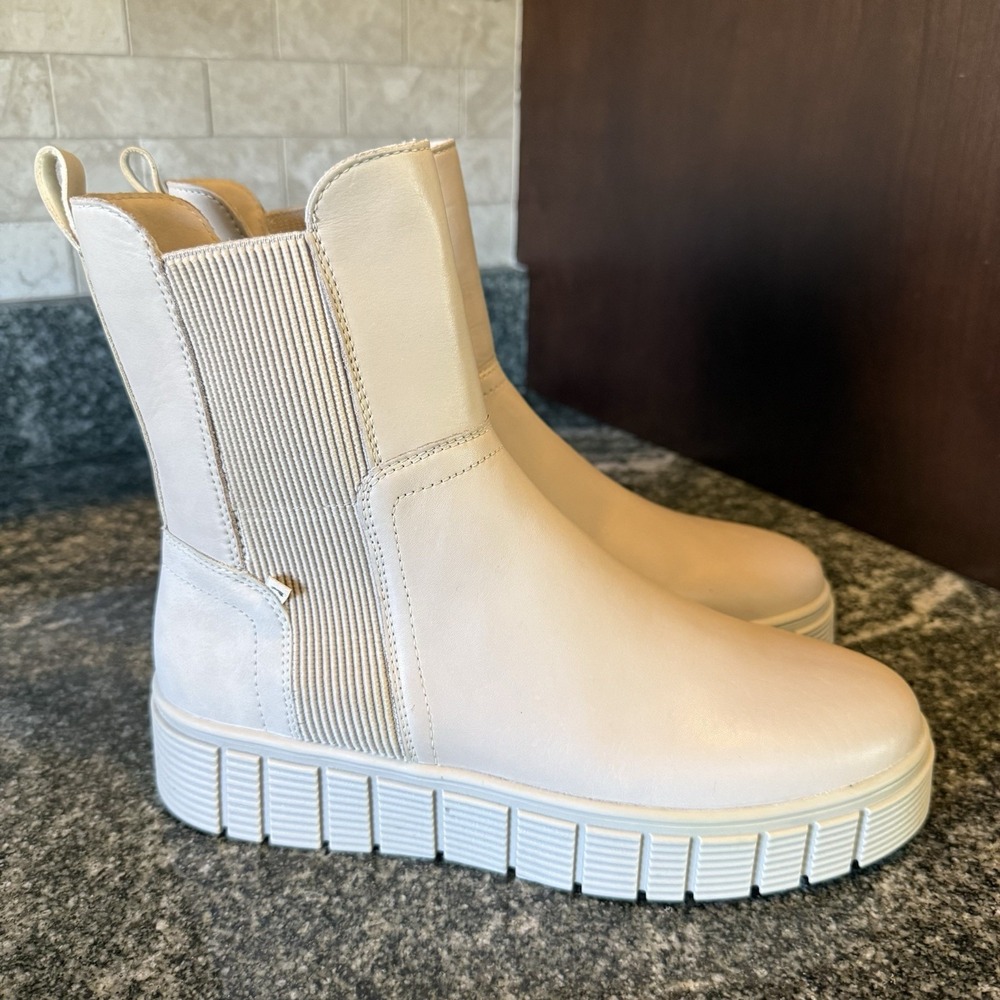 Rieker R-Evolution 62 Ankle Boot Womens Size 38 US 7 Beige Platform W1062-62